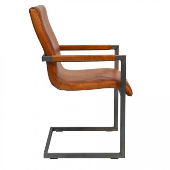 Freischwinger aus Leder 3175