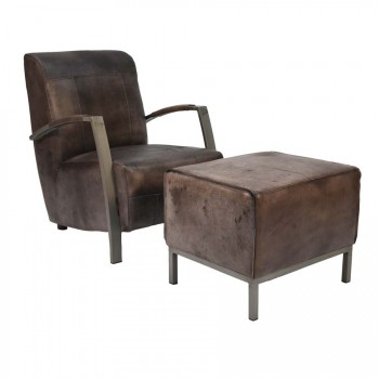 Sessel mit Hocker 3400