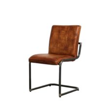 Freischwinger cognac Leder ohne Arme Freischwinger cognac Leder ohne Arme