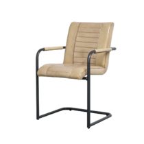 Freischwinger_Leder_ect_Büffelleder_Stuhl_Metall_Gestell_Mit_Armlehne_Beige_Industrie_Design_Esszimmer_Sale_Kauf Freischwinger_Leder_ect_Büffelleder_Stuhl_Metall_Gestell_Mit_Armlehne_Beige_Industrie_Design_Esszimmer_Sale_Kauf