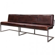 Sitzbank_Echt_Büffelleder_Gepolstert_Bey_Dark_Brown Sitzbank_Echt_Büffelleder_Gepolstert_Bey_Dark_Brown