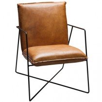 Stuhl_Echt_Büffelleder_Tuba_Cognac Stuhl_Echt_Büffelleder_Tuba_Cognac