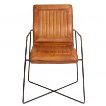 stuhl-drahtgestell-hairpin-leder_cognac-cadillac-front stuhl-drahtgestell-hairpin-leder_cognac-cadillac-front